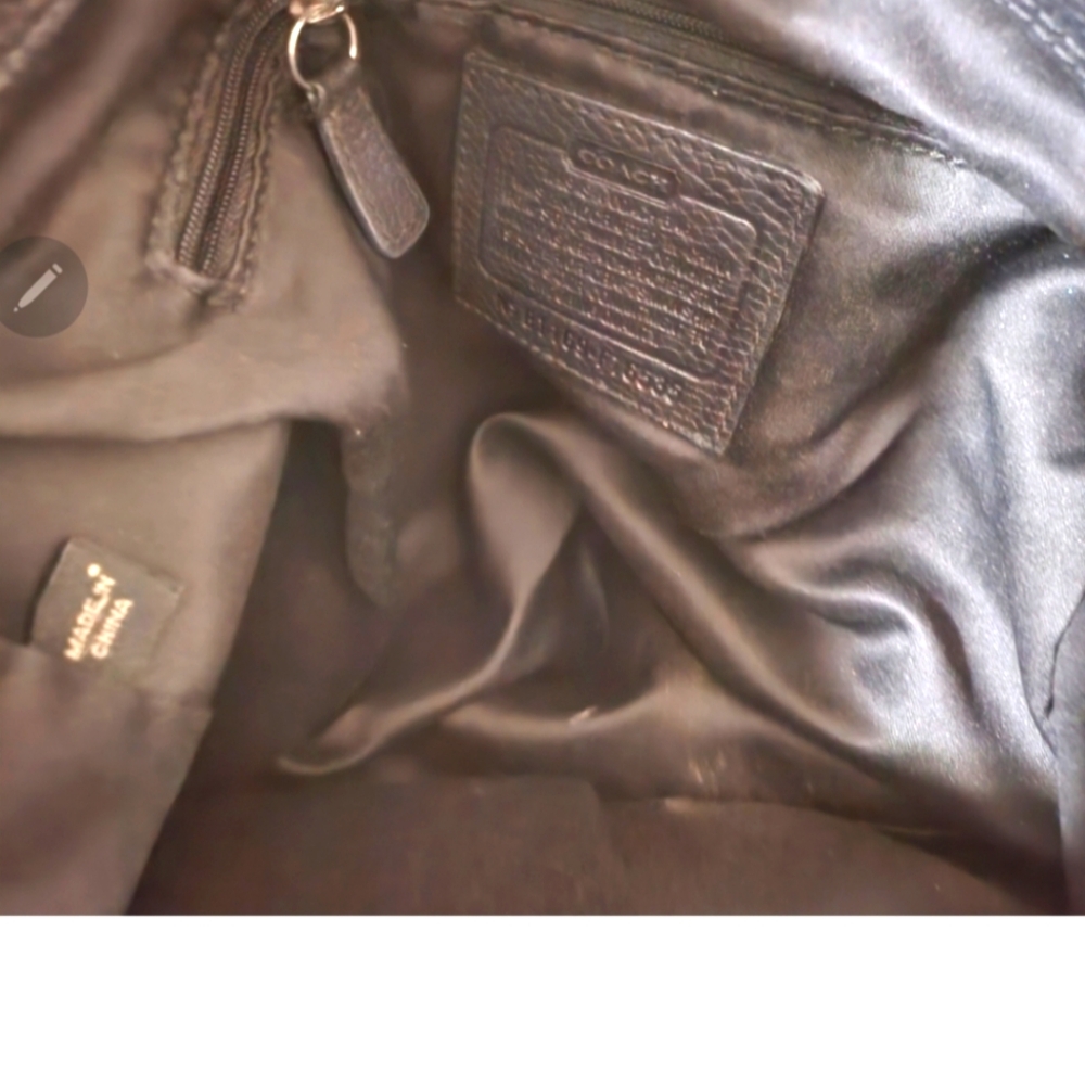 Leather Coach Euc - image 2